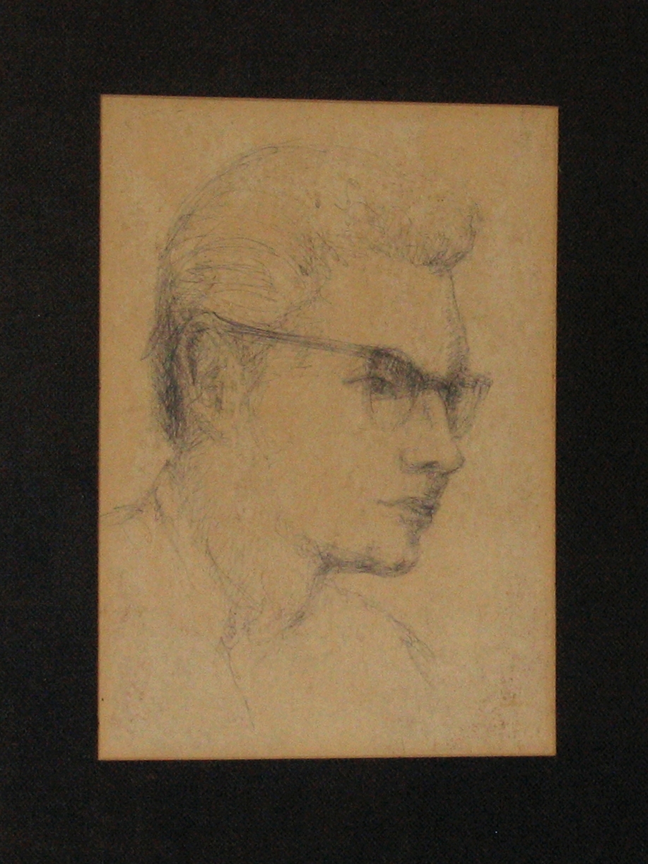 c1963 ballpoint portrait