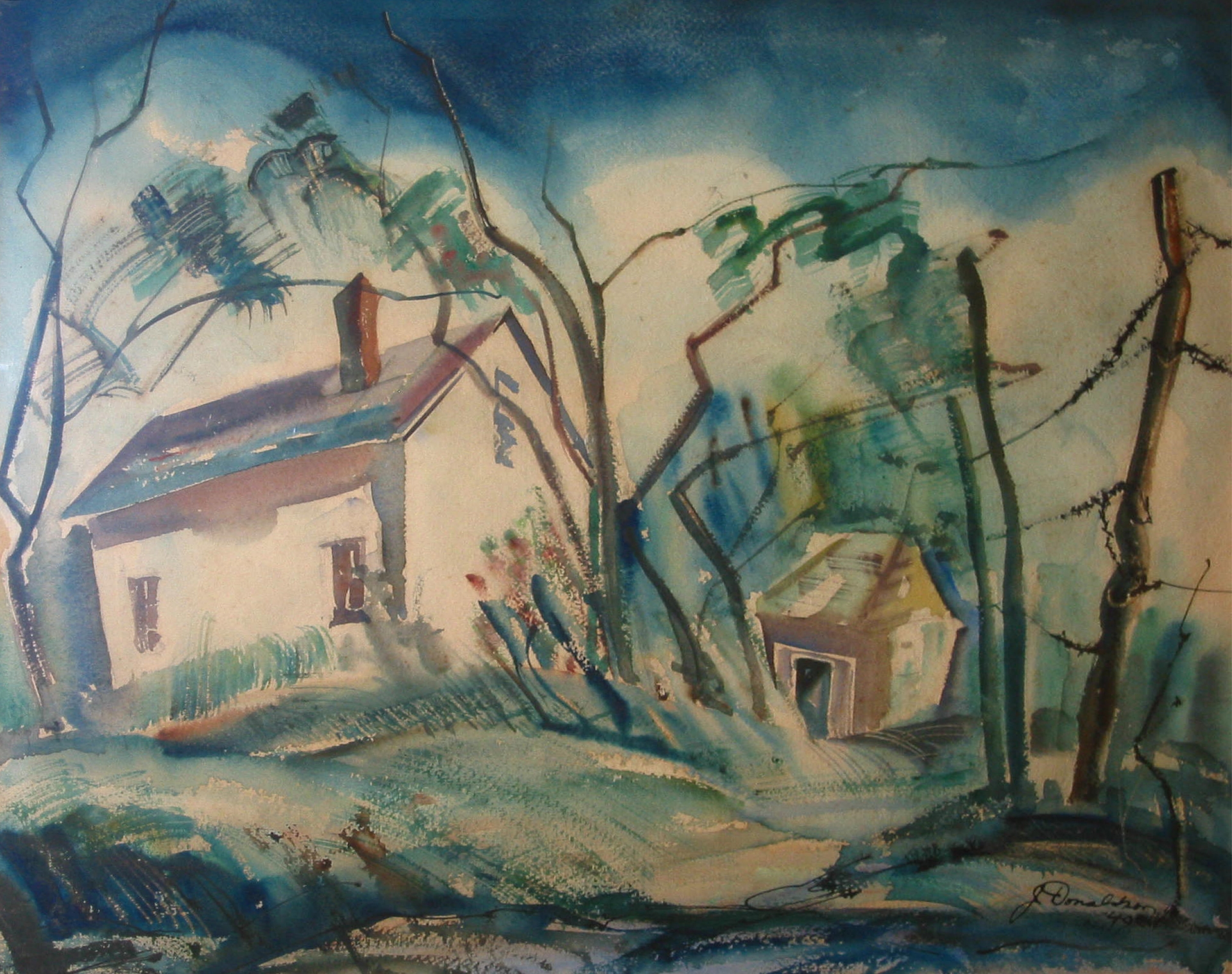 1940 watercolor